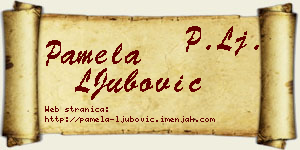 Pamela LJubović vizit kartica